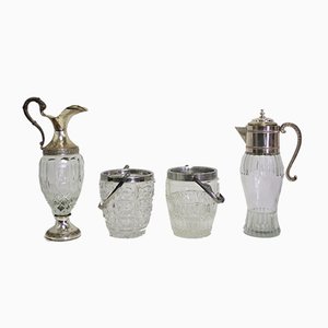 Glass Jugs, 1960s, Set of 4-KNM-938352