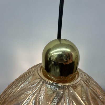 Glass Leaf Hanging Lamp from Peill & Putzer, 1970s-BGP-1798439