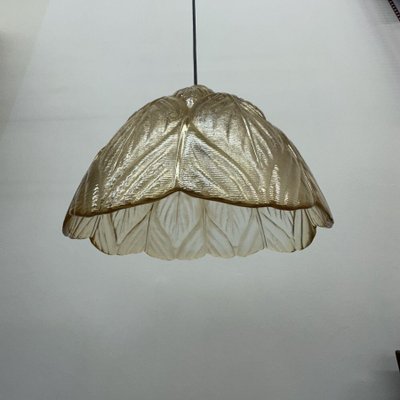 Glass Leaf Hanging Lamp from Peill & Putzer, 1970s-BGP-1798439