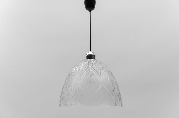 Glass Leaf Shape Ceiling Lamp from Peill & Putzler, 1960s-KQB-1803942