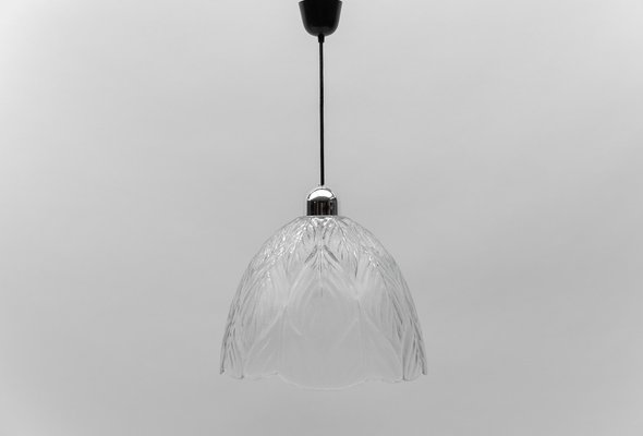 Glass Leaf Shape Ceiling Lamp from Peill & Putzler, 1960s-KQB-1803942