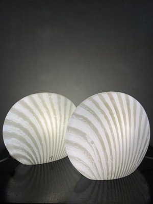 Glass Magical Table Lamps Glass Zebra Series Set from Peill & Putzler, 1960s, Set of 2-DT-2026286