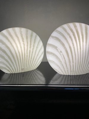 Glass Magical Table Lamps Glass Zebra Series Set from Peill & Putzler, 1960s, Set of 2-DT-2026286