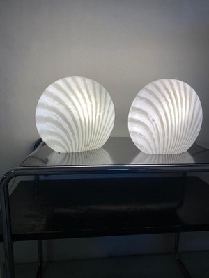 Glass Magical Table Lamps Glass Zebra Series Set from Peill & Putzler, 1960s, Set of 2-DT-2026286