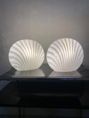 Glass Magical Table Lamps Glass Zebra Series Set from Peill & Putzler, 1960s, Set of 2-DT-2026286