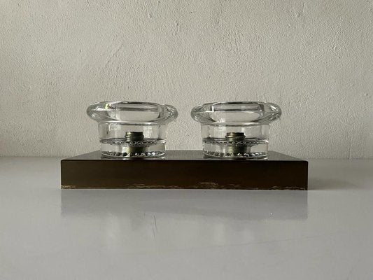 Glass & Metal Base Wall or Ceiling Lamps from Cosack, Germany, 1960s-RDS-1147920