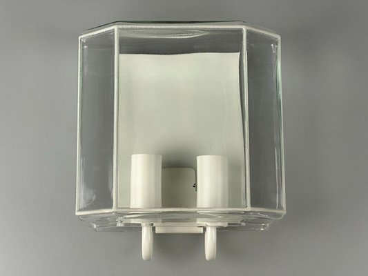 Glass & Metal Wall Lamp from Glashütte Limburg, Germany, 1970s-EJL-1703225