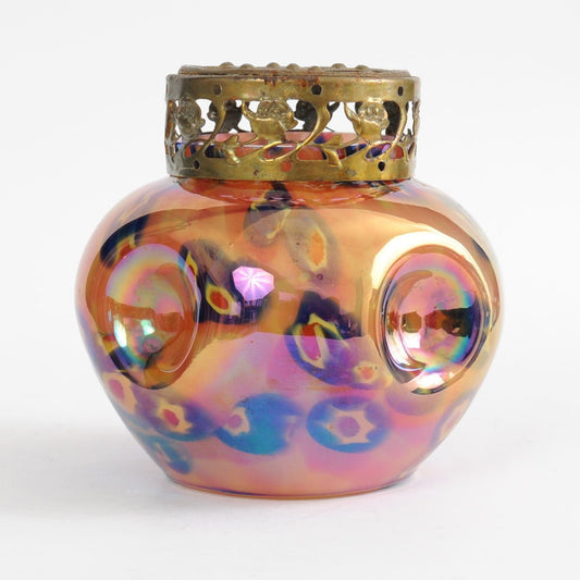 Glass Millefiori Vase from Wilhelm Kralik Sohn, 1920s