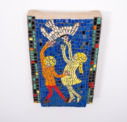 Glass Mosaic of Children Playing, 1960s-GCG-883240