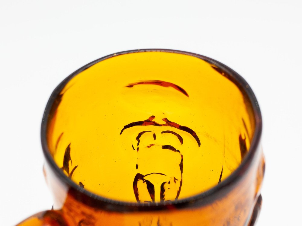 Glass Mug with Figures by Erik Höglund for Boda, Sweden, 1960s