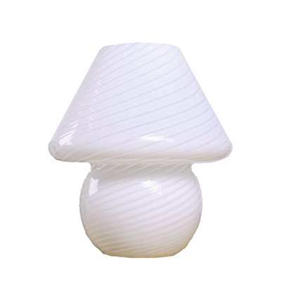 Glass Mushroom Swirl Table Lamp in Murano Glass, 1970s-XT-1444719