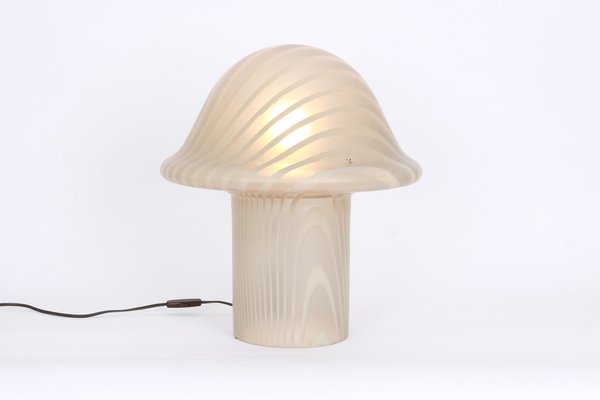 Glass Mushroom Table Lamps from Peill & Putzler, Germany, 1970s-UGR-1085347