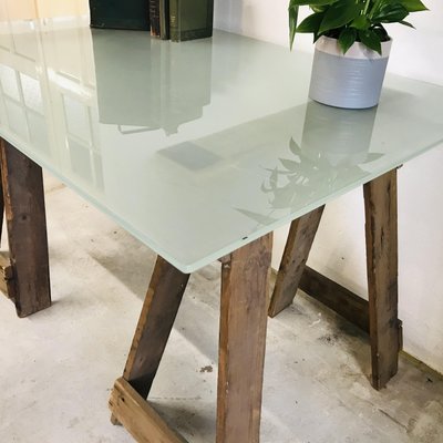 Glass Office Desk-LCQ-851420