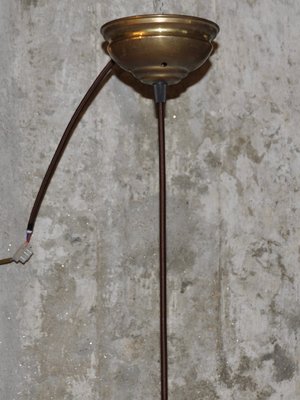 Glass Open Tulip Ceiling Lamp, 1940s-ROJ-864646