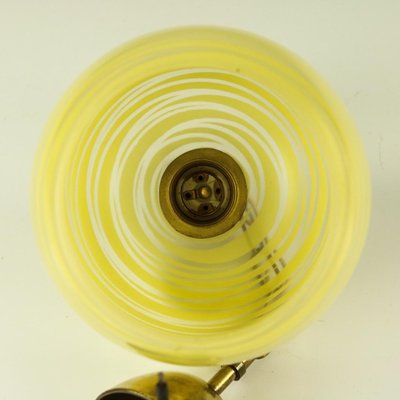 Glass Pendant Lamp, 1950s-FUP-582670