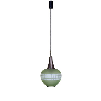 Glass Pendant Lamp, 1960s-VNC-2043373