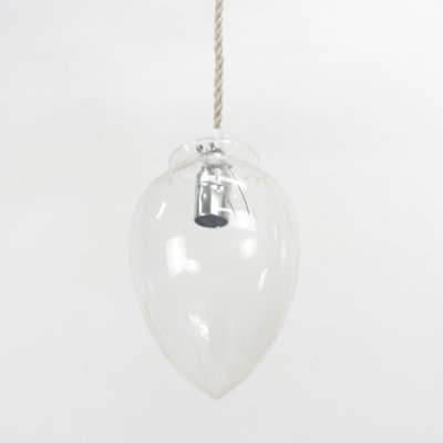 Glass Pendant Lamp, 1960s-CQZ-655851