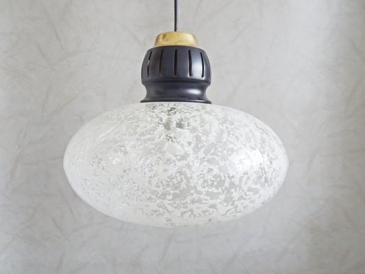 Glass Pendant Lamp, 1960s-POM-574198