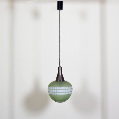 Glass Pendant Lamp, 1960s-VNC-2043373