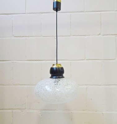 Glass Pendant Lamp, 1960s-POM-574198