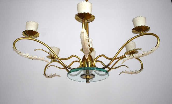 Glass Pendant Lamp by Pietro Chiesa for Fontana Arte, 1930s-VA-1703907