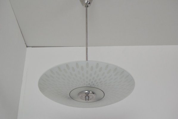 Glass Pendant Lamp from Napako, 1970s-TZ-999769