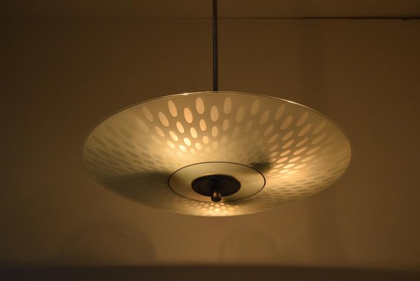 Glass Pendant Lamp from Napako, 1970s-TZ-999769