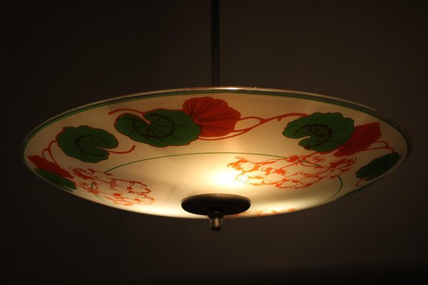 Glass Pendant Lamp from Zukov, 1980s-TZ-592133