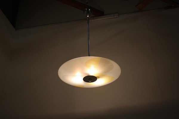 Glass Pendant Lamp in the Style of Brussel, 1960s-TZ-772964