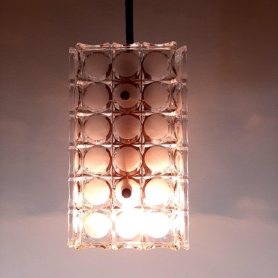 Glass Pendant Lamp, Italy, 1970s-WQC-843050