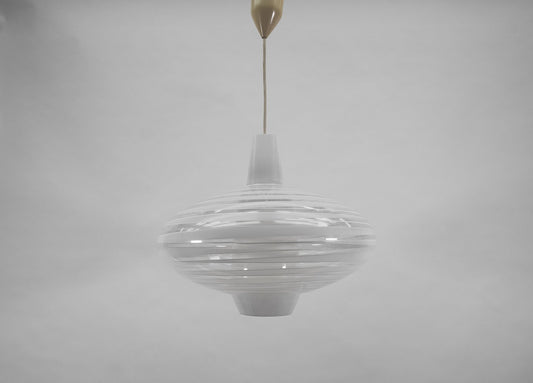 Glass Pendant Light Bari by Aloys F. Gangkofner for Peill & Putzler, 1950s