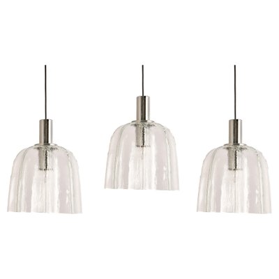 Glass Pendant Lights by Limburg, Germany, 1970s-UGR-1329838