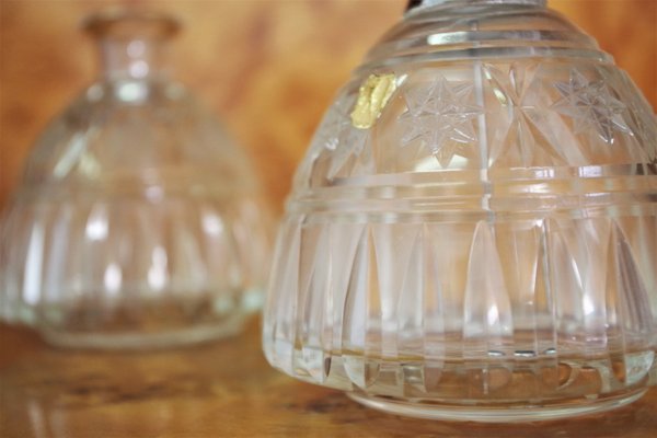 Glass Perfume Holders, 1950s, Set of 2-KNM-935274