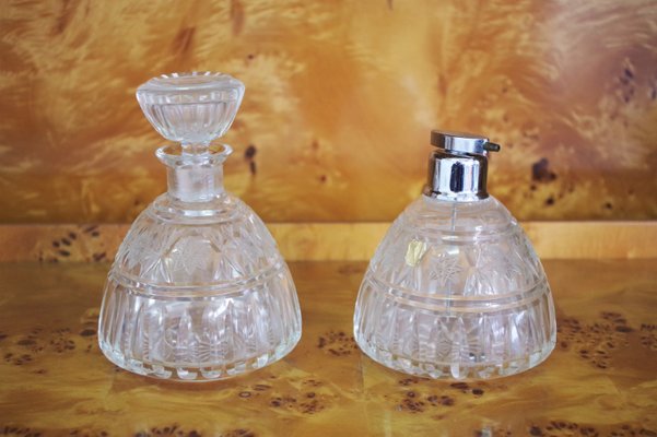 Glass Perfume Holders, 1950s, Set of 2-KNM-935274