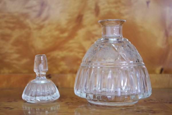 Glass Perfume Holders, 1950s, Set of 2-KNM-935274