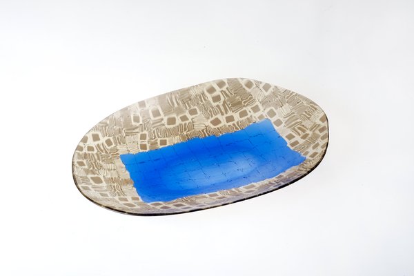 Glass Plate by Tobia Scarpa for Venini Murano, Italy, 1956-LBS-1374354