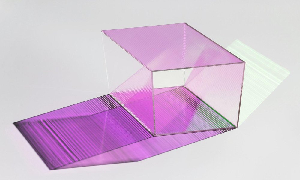 Glass Rho Oblong 35 Coffee Table by Sebastian Scherer