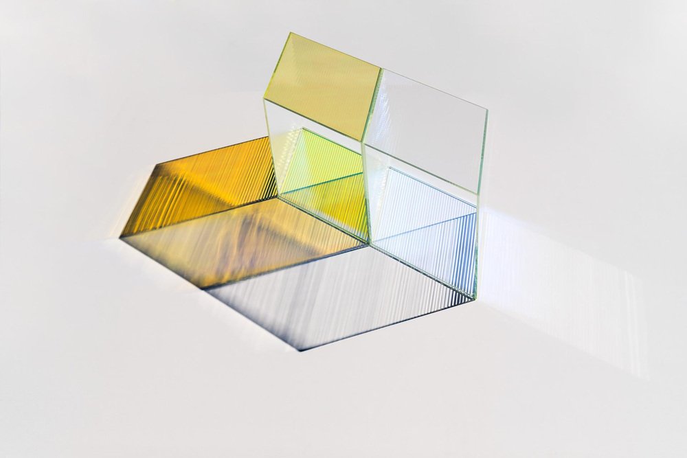 Glass Rho Oblong 35 Coffee Table by Sebastian Scherer