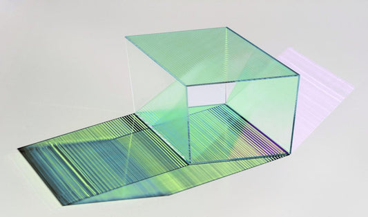 Glass Rho Square 35 Coffee Table by Sebastian Scherer