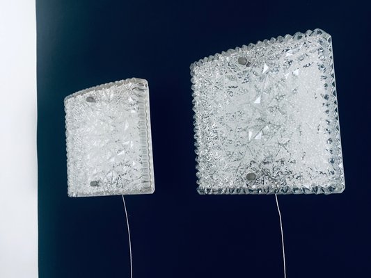 Glass Sconce Wall Lamps from Bur Leuchten, 1960s, Set of 2-RQV-1395963