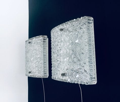 Glass Sconce Wall Lamps from Bur Leuchten, 1960s, Set of 2-RQV-1395963