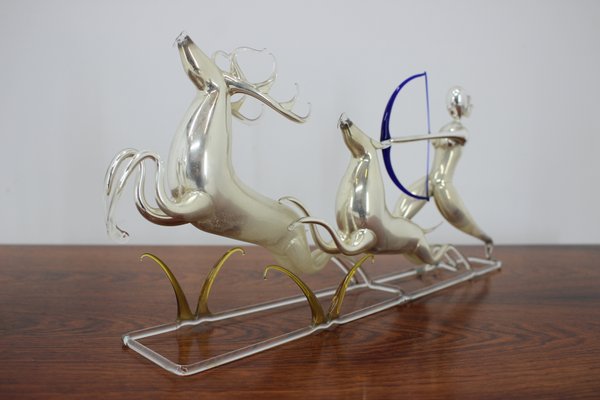 Glass Sculpture by Brychta Jaroslav, 1950s-TZ-547809