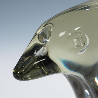 Glass Sculpture of an Ice Bear attributed to Livio Seguso, 1970s-KJP-2036585