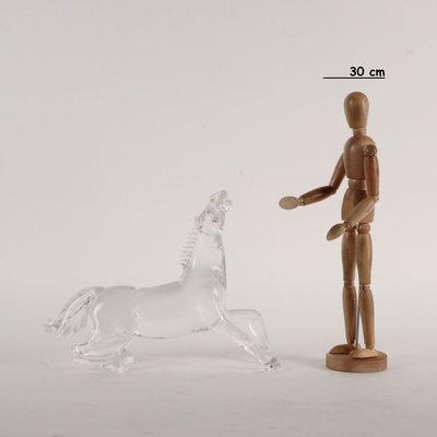 Glass Sculpture of Horse by Arnaldo Zanella-VMM-1713250