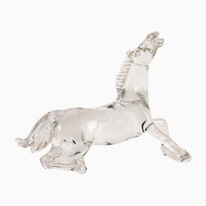 Glass Sculpture of Horse by Arnaldo Zanella-VMM-1713250