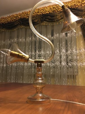 Glass Table Lamp, 1960s-WQQ-827583