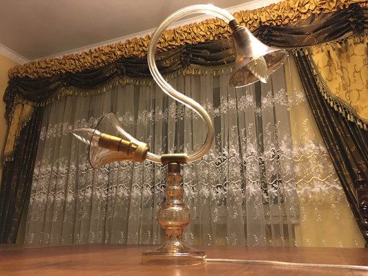 Glass Table Lamp, 1960s-WQQ-827583