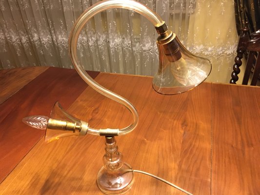 Glass Table Lamp, 1960s-WQQ-827583