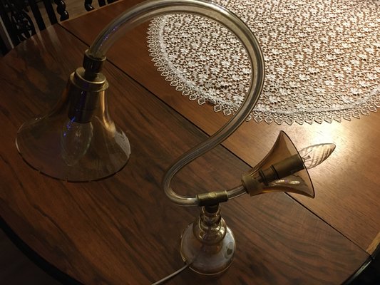 Glass Table Lamp, 1960s-WQQ-827583