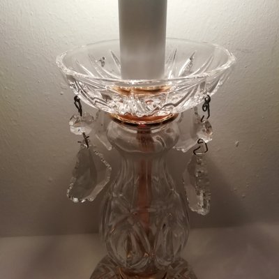 Glass Table Lamp, 1980s-RGF-864904